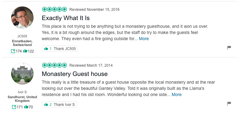 Trip Advisor Reviews Thegchen Phodrang Guest House